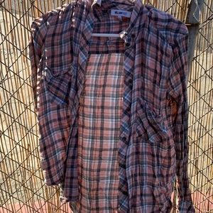 William rast XS pink flannel
